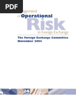 Management of Operational Risk in Foreign Exchange