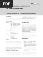 Trip Relays Operating Manual