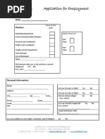 Employment Application