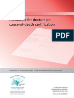 Handbook For Doctor On Cause of Death Certification