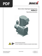 Acid Pump Motor-Driven Diaphragm Dosing Pump Manual