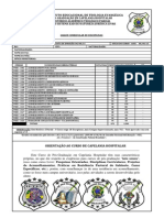 Grade Curricular Do Curso - Pós-Graduação em Capelania Hospitalar