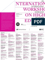 International: Workshops On Higher Education