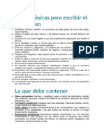 Reglas Básicas para Escribir El Currículum