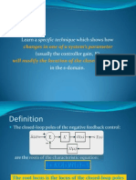 Learn A Specific Technique Which Shows How (Usually The Controller Gain, K) in The S-Domain