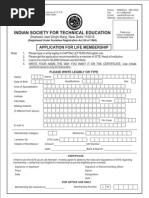 Iste Form Life Member