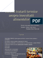 Efectul Tratarii Termice Asupra Inocuitatii Alimentelor