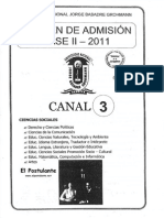 Examen Unjbg Fase 2 2011 Canal 3