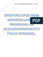 Programa de Acondicionamiento Físico 4º ESO