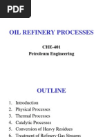 Oil Refinery Processes: CHE-401 Petroleum Engineering