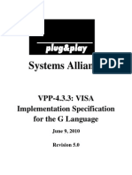 Systems Alliance: VPP 4.3.3: VISA Implementation Specification For The G Language