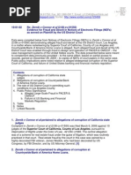 10-01-02 Zernik V Connor (2:09-cv-01550) - Records Served by Court - Table Summary of NEFs, Based On Records Served by The Court