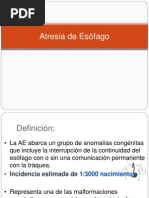 Atresia de Esofago VHS