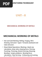 U-2 Mechanical Working of Metals