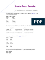 English Simple Past: Regular Verbs