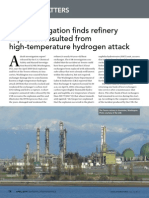 Tesoro Refinery Explosion Due To High-Temperature Hydrogen Attack