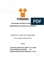 Listas de Algoritmo 2 Semestre Faculdade Pitagoras