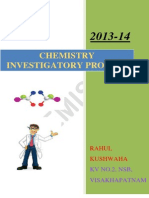 Class 12 Chemistry Project On Setting of Cements