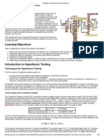 Hypothesis Testing For Means & Proportions