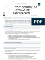 Proyecto y Control de Sistemas de Fabricacion