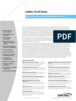 Sonicwall TZ 215 Series: The Highest-Performing, Most Secure Utm Firewall For Small Offices