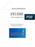 Donizetti Clarinet Study