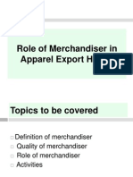 Role of Merchandiser in Apparel Export House