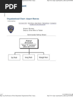 SFPD 2009 - Organizational Chart - Airport Bureau