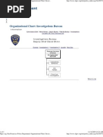 SFPD 2009 - Organizational Chart - Investigations Bureau