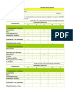 Evaluacion de Desempeño Excell 2013