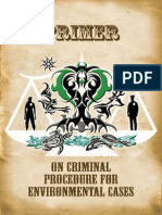 Primer On Criminal Procedure For Environmental Cases