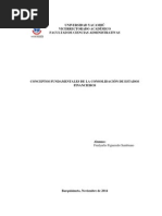 Conceptos Fundamentales de La Consolidación de Estados Financieros