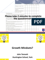 Growth Mindset - John Tomsett Hand Out