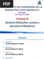 Sistema Hidraulico Comun y Sectores Hidraulicos