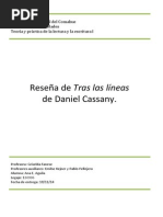 Reseña Tras Las Lineas de Daniel Cassany - Ana Aguila