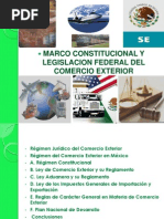 1.1 Marco Constitucional y Legislacion Federal Del Comercio Exterior