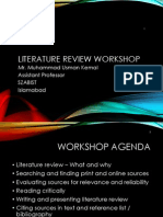 1-Literature Review Workshop