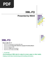 Xml-Fo: Presented by Nikhil