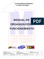 Manual de Organización y Funcionamiento