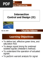 Intersection Control and designII