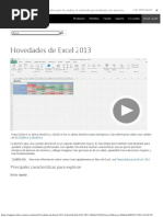 Novedades de Excel 2013