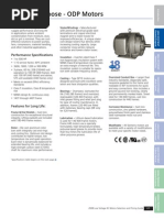 General Purpose - ODP Motors: Performance Specifications