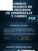 Consejo Psicologico en Los Procesos de Aprendizaje y Cambio