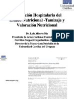 Evaluacion Hospitalaria Del Estado Nutricional Tamizaje y Valoracion Nutricional