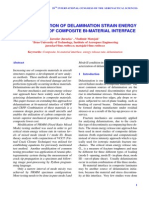 The Determination of Delamination Strain Energy Release Rate of Composite Bi-Material Interface