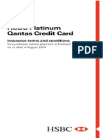 HSBC Platinum Qantas Credit Card: Insurance Terms and Conditions