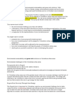 Sustainability. Develop An Idea That Can Be Adapted To Colombia's Urban Areas and Explain How This