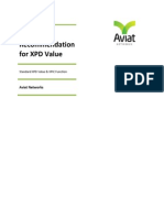 Aviat 'S Recommendation For XPD Value