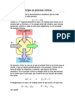 1 El Primer Principio en Procesos Cíclicos