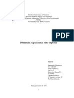 Dividendos y Operaciones Entre Empresas-Trabajo